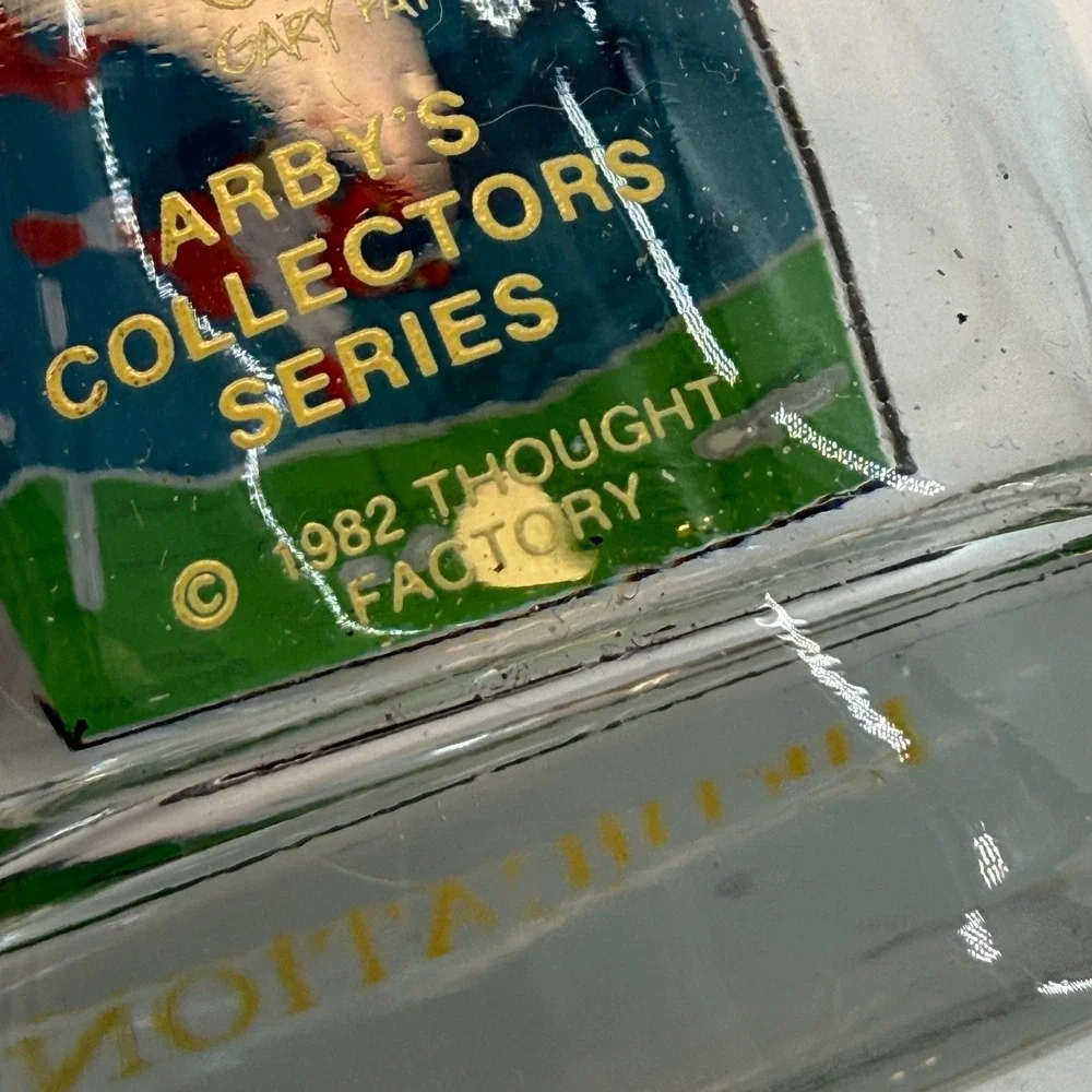 Set‎ of 3 Vintage 1982 Arby's Collector Series Gary Patterson Drinking Glasses